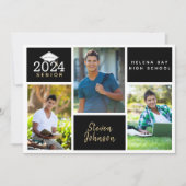 Faire-part Collage de photos Classe de Graduation Senior 2024 (Devant)