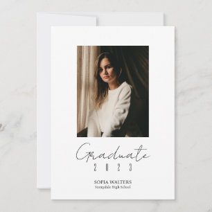 Faire-part Collage de photos Classe de script Moderne Grad