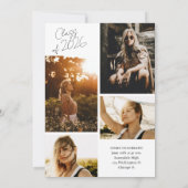 Faire-part Collage de photos Classe de script Promotion moder (Dos)