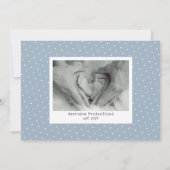 Faire-part Collage de photos de bébé bleu Annonce de naissanc (Dos)