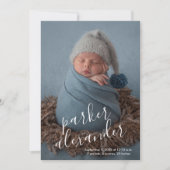 Faire-part Collage de photos de bébé moderne naissance (Devant)