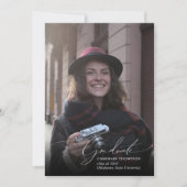 Faire-part Collage de photos de script simple (Devant)