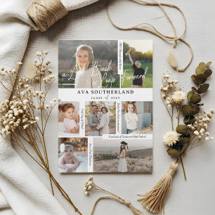 Faire-part Collage de photos et points forts