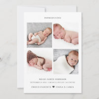 Collage de photos modernes Grille Naissance