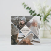 Faire-part Collage de photos multiples moderne pour diplômé (Debout devant)