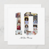 Faire-part Collage de photos numéro 10 (Devant / Derrière)