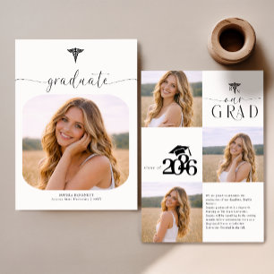 Faire-part Collage de photos tendance pour la remise des dipl