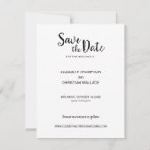 Faire-part Collage Enregistrer la date fiançailles Mariage Ph (Dos)