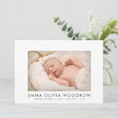 Faire-part Collage photo de naissance Bébé 4 Moderne  (Debout devant)