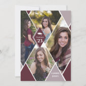 Faire-part Collage photo Diamond moderne Diplôme Graduate Gra (Devant)