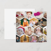 Faire-part Collage photo Hexagon (Devant / Derrière)