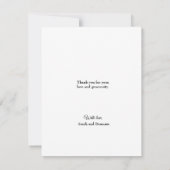 Faire-part Collage photo Mariage rustique Amour et Merci (Dos)