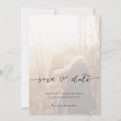 Faire-part Collage photo moderne manuscrit Sage vert (Dos)