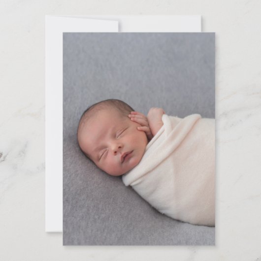 Faire-part Collage photo moderne naissance (Dos)