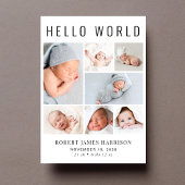 Faire-part Collage photo moderne naissance