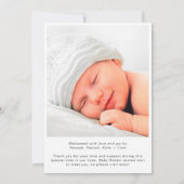 Faire-part Collage photo moderne naissance (Dos)