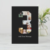 Faire-part Collage photo noir et blanc numéro 3 (Debout devant)