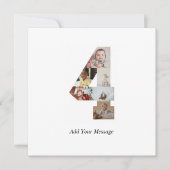 Faire-part Collage photo noir et blanc numéro 4 (Devant)