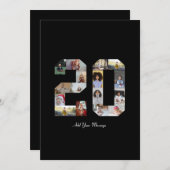 Faire-part Collage photo numéro 20 (Devant / Derrière)