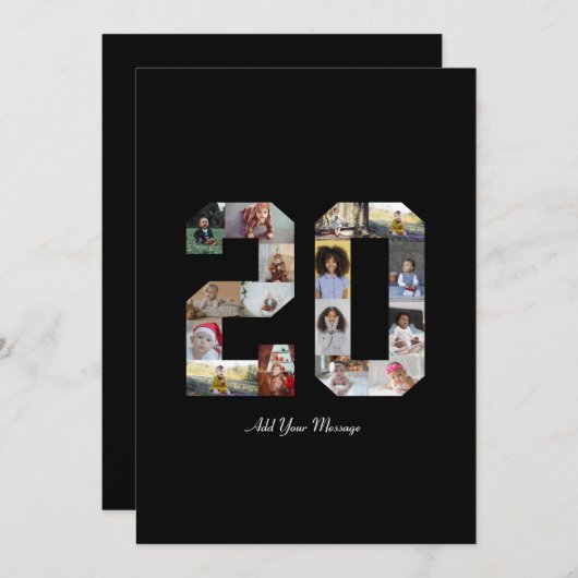 Faire-part Collage photo numéro 20 (Devant / Derrière)