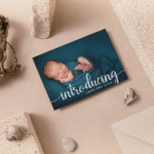 Faire-part Collage photo personnalisé Script superposition bé