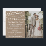 Faire-part Collection de Mariages Rustic Burlap<br><div class="desc">Faites savoir à tout le monde que vous l'avez fait, votre mariage dans le style avec ces cartes de faire-part mariages élégantes et très tendance. Le design est facile à personnaliser avec votre libellé d'événement spécial et votre famille et vos amis seront enchantés quand ils reçoivent ces fabuleuses cartes de...</div>