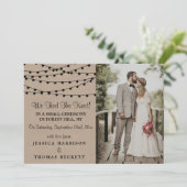 Faire-part Collection de Mariages Rustic Kraft (Debout devant)