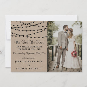 Faire-part Collection de Mariages Rustic Kraft