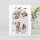 Faire-part Collection photo moderne Boho Arch Naissance (Debout devant)