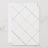 Faire-part College Graduate Photo Blue & Orange (Dos)