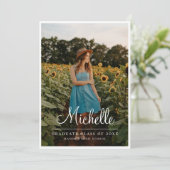 Faire-part Collège Lycée Graduate Classe de diplôme (Debout devant)