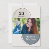 Faire-part Collège photo moderne Couleurs d'automne (Devant)