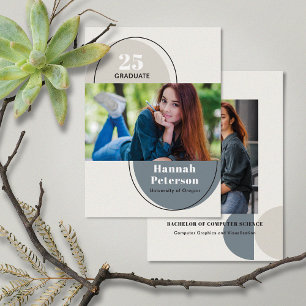 Faire-part Collège photo moderne Couleurs d'automne