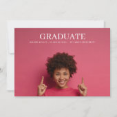 Faire-part College University 2 Photo Classic Graduate (Devant)