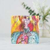 FAIRE-PART COLOMBINA / MARDI GRAS MASQUERADE BALL (Debout devant)