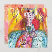 FAIRE-PART COLOMBINA / MARDI GRAS MASQUERADE BALL (Devant / Derrière)