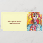 FAIRE-PART COLOMBINA / MARDI GRAS MASQUERADE BALL (Devant / Derrière)