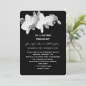 Faire-part commémoratif - Orchidées (Debout devant)