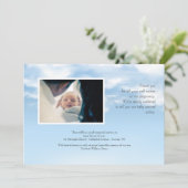 Faire-part commémoratif Stillborn (Debout devant)