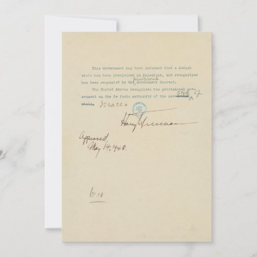 Faire-part Communiqué de presse annonçant la reconnaissance d (Devant)