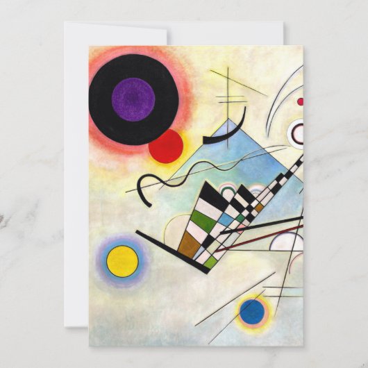 Faire-part Composition Kandinsky 8 (Devant)
