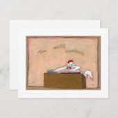 Faire-part Comptable de jour fiscal numéros de poule amusant  (Devant / Derrière)