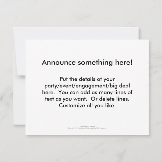 Faire-part Comptable de jour fiscal numéros de poule amusant (Dos)