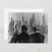 Faire-part Conception de fiançailles vintage (Devant / Derrière)