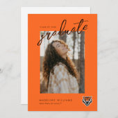 Faire-part Conception de l'esprit des Bengals de l'Université (Devant / Derrière)