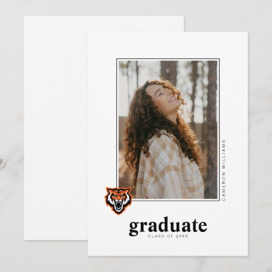 Faire-part Conception de l'esprit des Bengals de l'Université (Devant / Derrière)