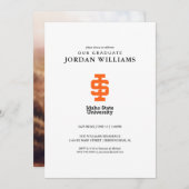 Faire-part Conception de logo officiel de l'Université d'État (Devant / Derrière)