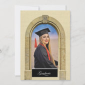 Faire-part Conception de photo d'annonce de remise de diplôme (Devant)