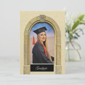 Faire-part Conception de photo d'annonce de remise de diplôme (Debout devant)