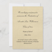 Faire-part Conception de photo d'annonce de remise de diplôme (Dos)